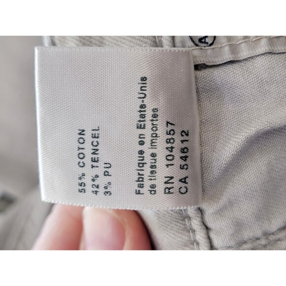 AG 31R Legging Ankle Skinny Jeans Denim Beige Stretch Mid Rise EUC - Picture 13 of 14